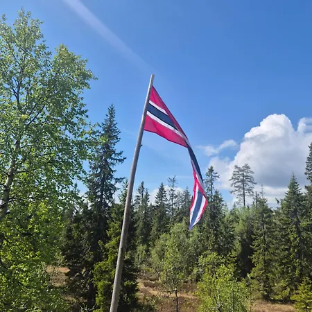 Med Stor Terasse I Flotte Naturomgivelser *