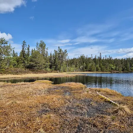 Med Stor Terasse I Flotte Naturomgivelser