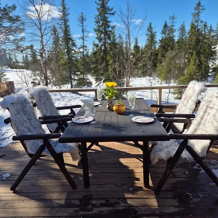 Med Stor Terasse I Flotte Naturomgivelser *